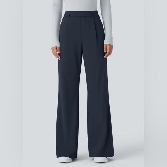 Halara High Waisted Pocket Work Flare Pants - Size Large Tall, NWT - Picture 5 of 8